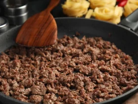 bicarbonato de sódio à sua carne moída