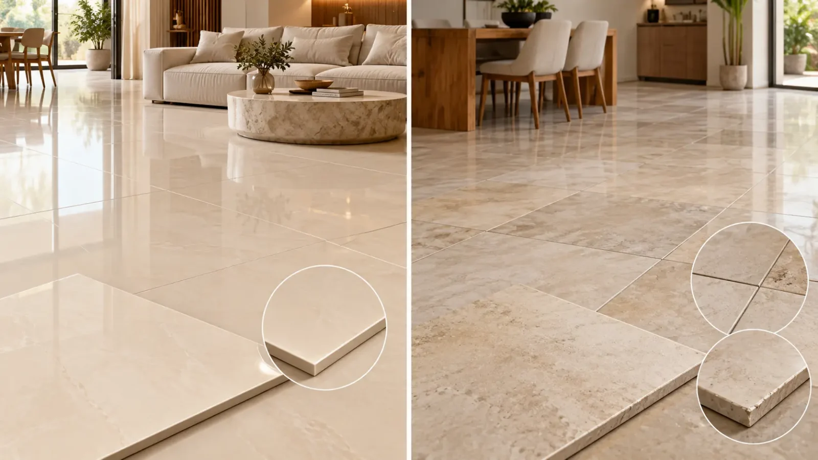 Porcelanato classe A e B